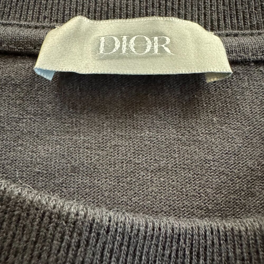 Authentic DIOR Men's Black Design Tee Shirt - Picture 3 of 4